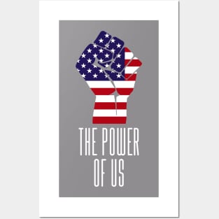 The power of US American flag Posters and Art